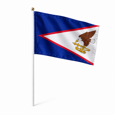 Mini drapeau Samoa américaines en polyester à tenir à la main