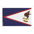 Mini drapeau samoa américaines polyester résistant œillets