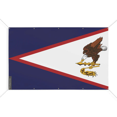 Mini drapeau samoa américaines polyester résistant œillets