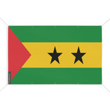 Mini drapeau sao tomé-et-principe en polyester résistant