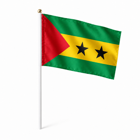 Mini drapeau Sao Tomé-et-Principe en polyester