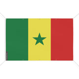 Mini drapeau sénégal en polyester résistant avec œillets