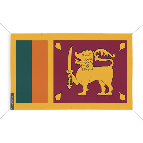 Mini drapeau sierra leone en polyester avec œillets résistants