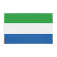 Mini drapeau sierra leone en polyester avec œillets résistants
