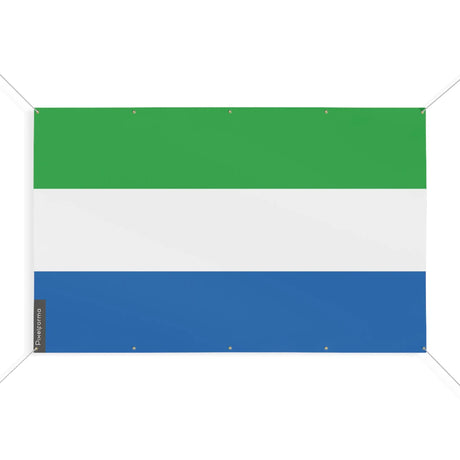 Mini drapeau sierra leone en polyester avec œillets résistants