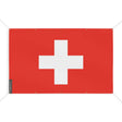 Mini drapeau suisse polyester résistant avec œillets robustes
