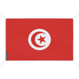 Mini drapeau tunisie en polyester avec œillets résistants