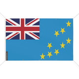 Mini drapeau tuvalu en polyester résistant avec œillets