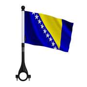 Mini drapeau vélo bosnie-herzégovine en polyester durable