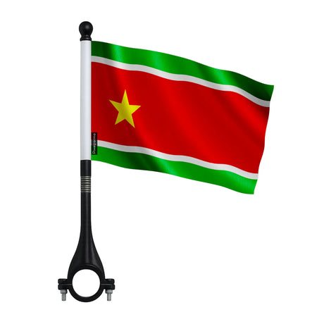 Mini drapeau vélo guadeloupe en polyester pour guidon