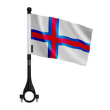 Mini drapeau vélo îles féroé en polyester léger