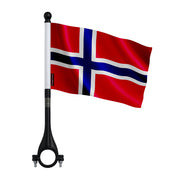 Mini drapeau vélo norvège en polyester pour cycliste