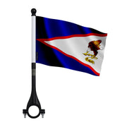 Mini drapeau vélo samoa américaines en polyester durable