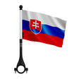 Mini drapeau vélo slovaquie en polyester pour cycliste