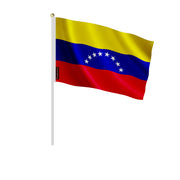 Mini drapeau venezuela en polyester à tenir à la main