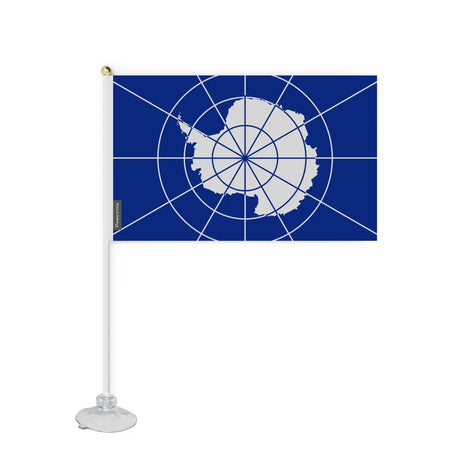 Mini drapeau ventouse antarctique en polyester - pixelforma