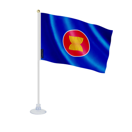 Mini drapeau association des nations de l’asie du sud-est ventouse