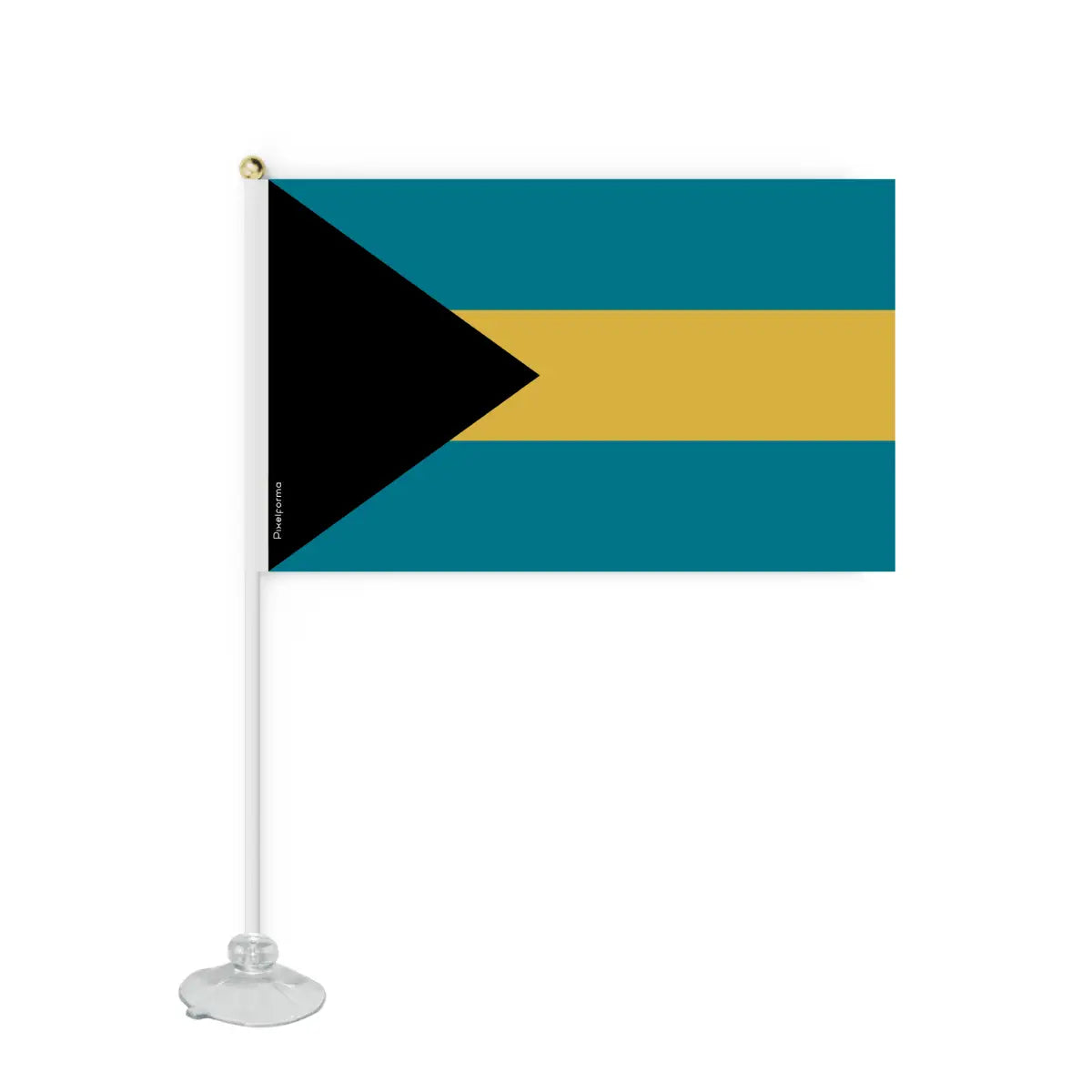 Mini Drapeau Ventouse Bahamas en Polyester - Pixelforma 