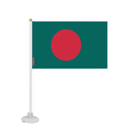 Mini drapeau ventouse bangladesh en polyester - pixelforma