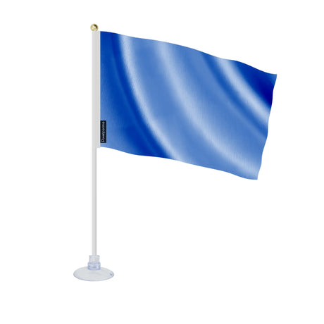 Mini drapeau ventouse bleu violet en ployester - pixelforma