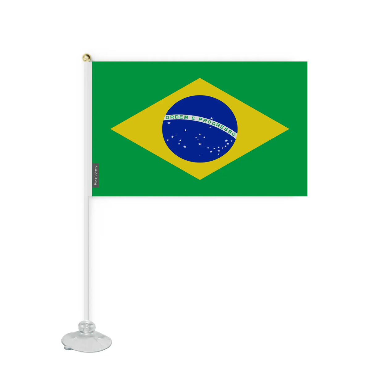 Mini drapeau ventouse brésil en polyester - pixelforma