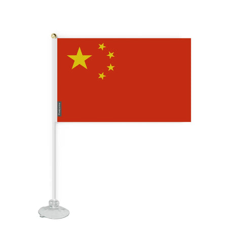 Mini drapeau ventouse chine en polyester - pixelforma