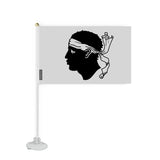 Mini drapeau ventouse corse en polyester - pixelforma