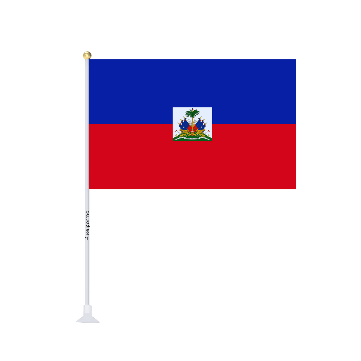 Mini drapeau ventouse Drapeau d'Haïti - Pixelforma 