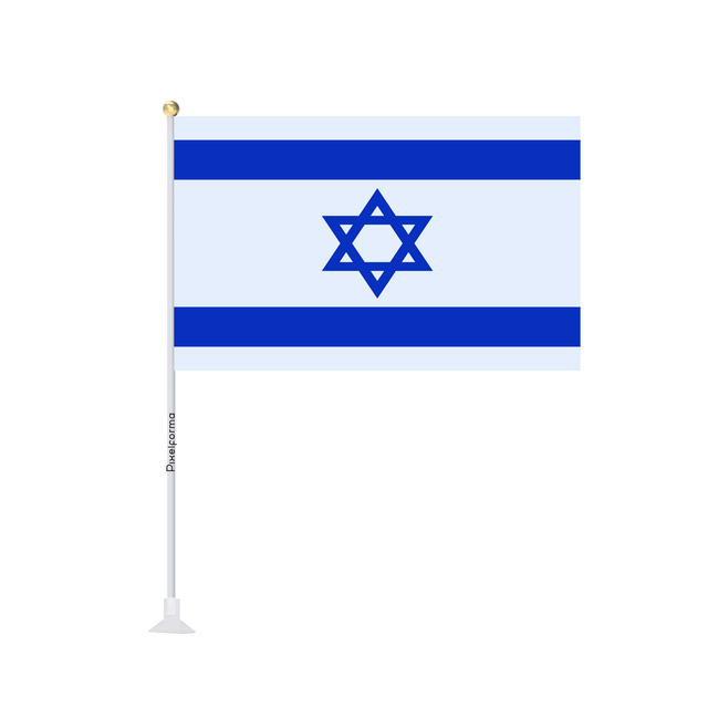 Mini drapeau ventouse Drapeau d'Israël - Pixelforma 