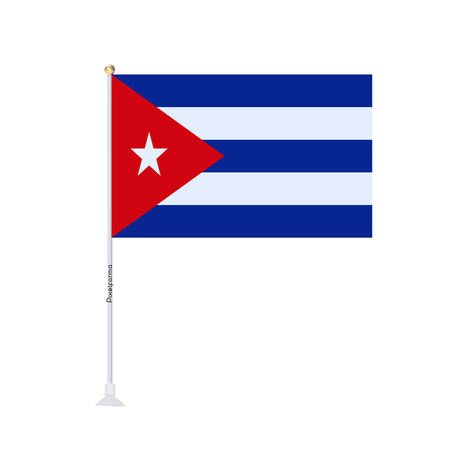 Mini drapeau ventouse Drapeau de Cuba - Pixelforma 