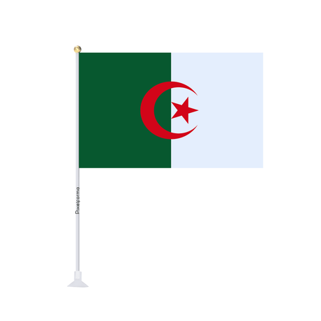 Mini drapeau ventouse Drapeau de l'Algérie - Pixelforma 