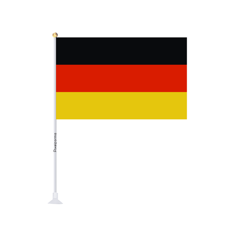 Mini drapeau ventouse Drapeau de l'Allemagne - Pixelforma