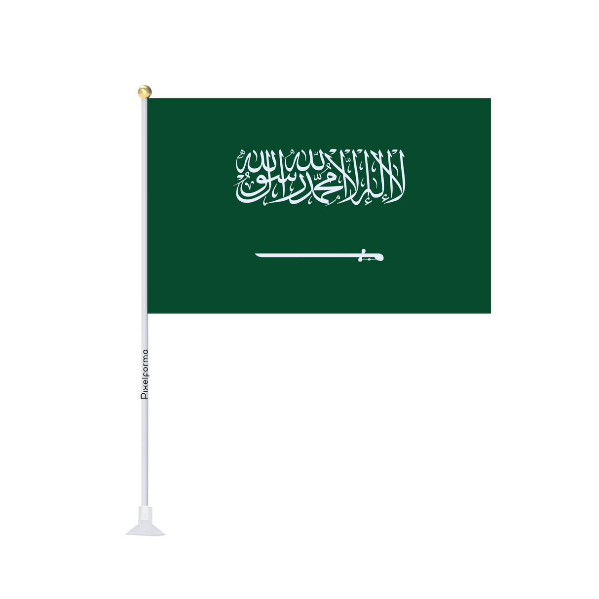 Mini drapeau ventouse Drapeau de l'Arabie saoudite - Pixelforma 