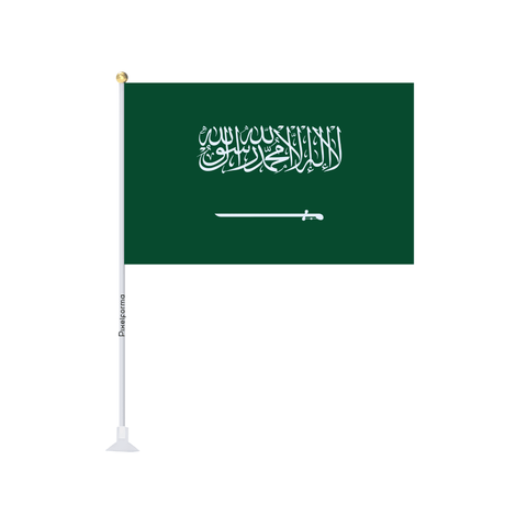 Mini drapeau ventouse Drapeau de l'Arabie saoudite - Pixelforma