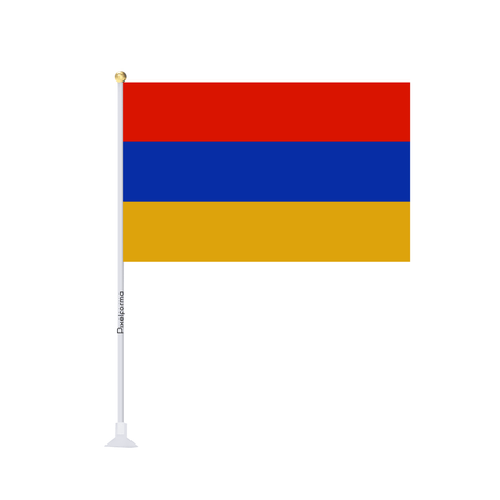 Mini drapeau ventouse Drapeau de l'Arménie - Pixelforma 