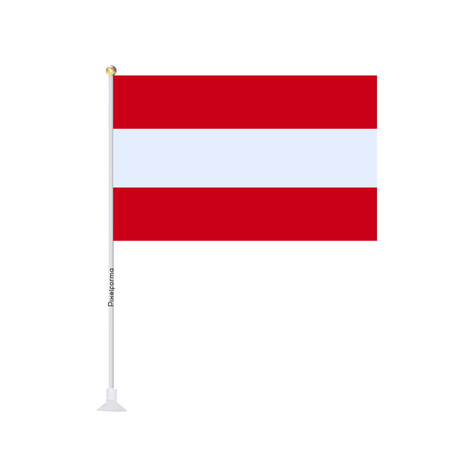 Mini drapeau ventouse Drapeau de l'Autriche - Pixelforma 