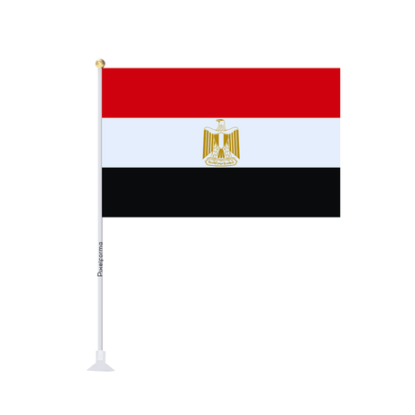 Mini drapeau ventouse Drapeau de l'Égypte - Pixelforma 