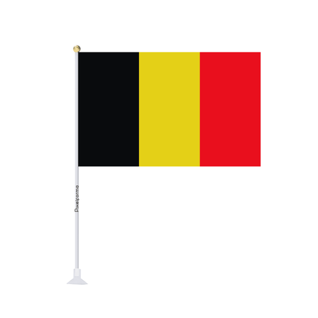 Mini drapeau ventouse Drapeau de la Belgique - Pixelforma 