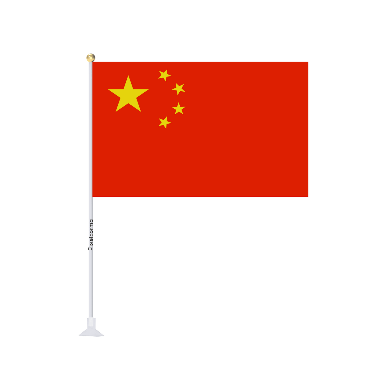 Mini drapeau ventouse Drapeau de la chine - Pixelforma 