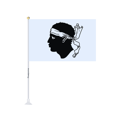 Mini drapeau ventouse Drapeau de la Corse - Pixelforma 