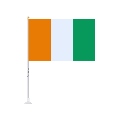 Mini drapeau ventouse Drapeau de la Côte d'Ivoire - Pixelforma 