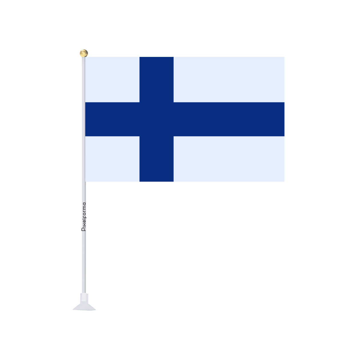 Mini drapeau ventouse Drapeau de la Finlande - Pixelforma 