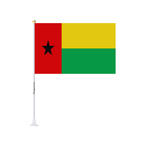 Mini drapeau ventouse Drapeau de la Guinée-Bissau - Pixelforma 