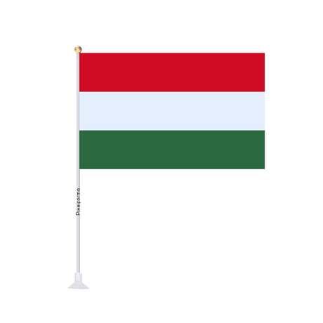 Mini drapeau ventouse Drapeau de la Hongrie - Pixelforma 