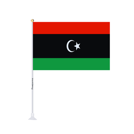 Mini drapeau ventouse Drapeau de la Libye - Pixelforma 