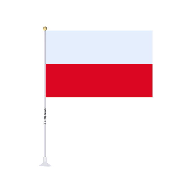 Mini drapeau ventouse Drapeau de la Pologne - Pixelforma 