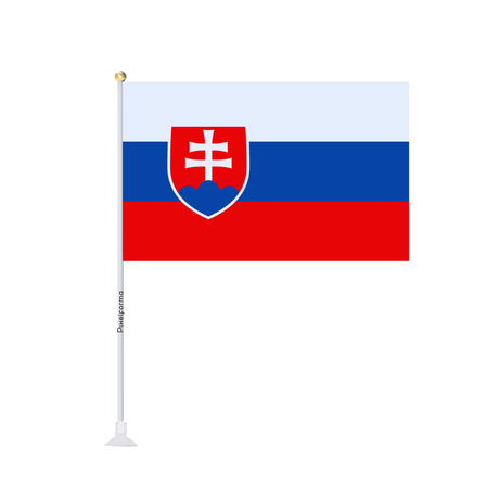 Mini drapeau ventouse Drapeau de la Slovaquie - Pixelforma 