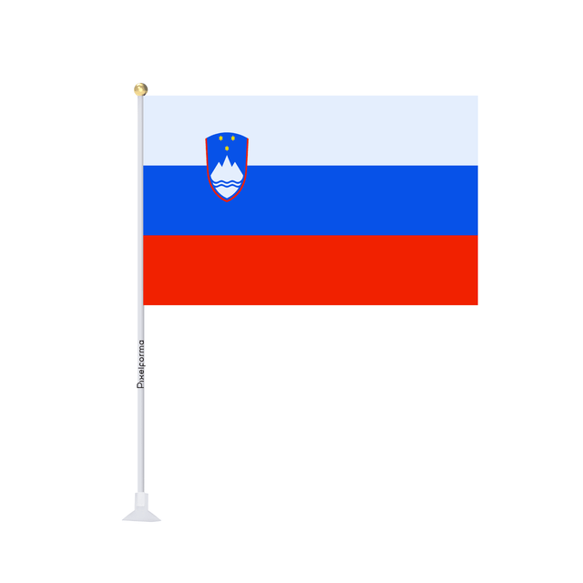 Mini drapeau ventouse Drapeau de la Slovénie - Pixelforma 