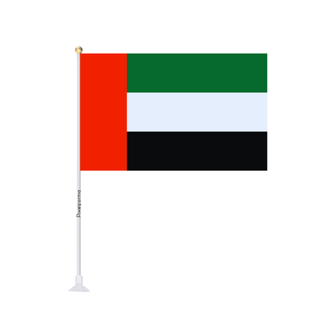 Mini drapeau ventouse Drapeau des Émirats arabes unis - Pixelforma 