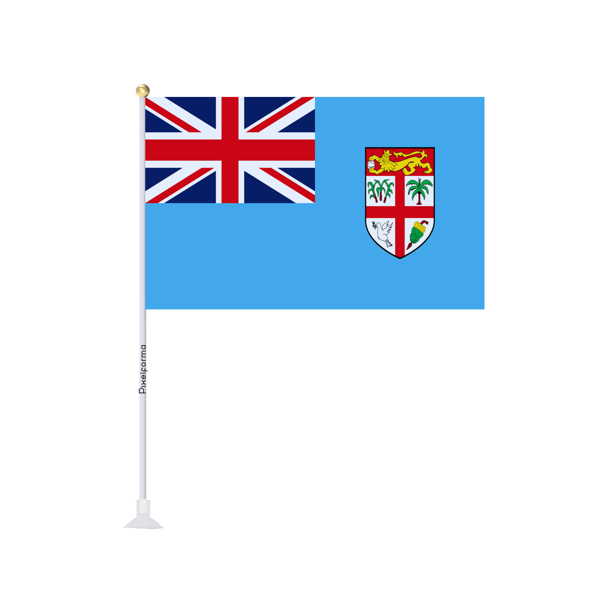 Mini drapeau ventouse Drapeau des Fidji - Pixelforma 